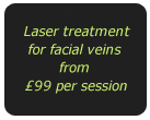 Laser treatment for facial veins special offer